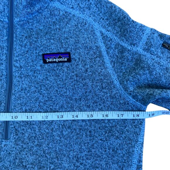 Patagonia Womens Sz S Better Sweater 1/4 Zip Fleece Embroidered Logo On Sleeve - Picture 13 of 16